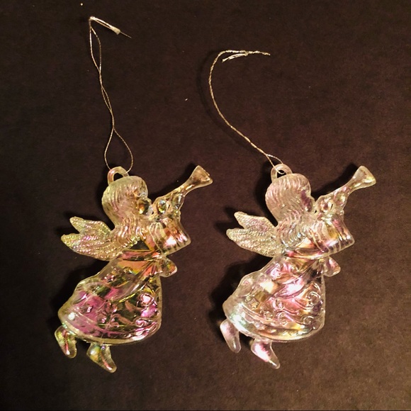 Iridescent Trumpeting Angel Ornament (two available sold separately) - Picture 5 of 5